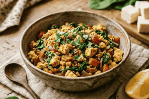 Spinach & Paneer Protein Scramble