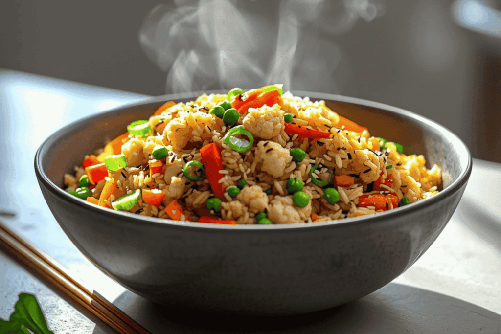 cauliflower rice stir fry