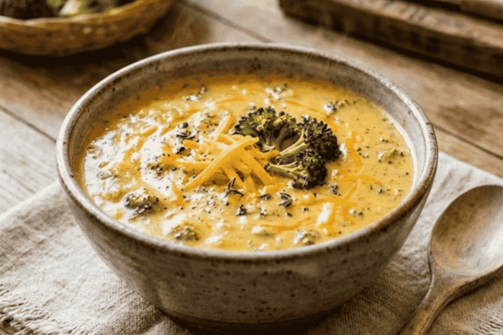 creamy broccoli cheddar soup (low carb)