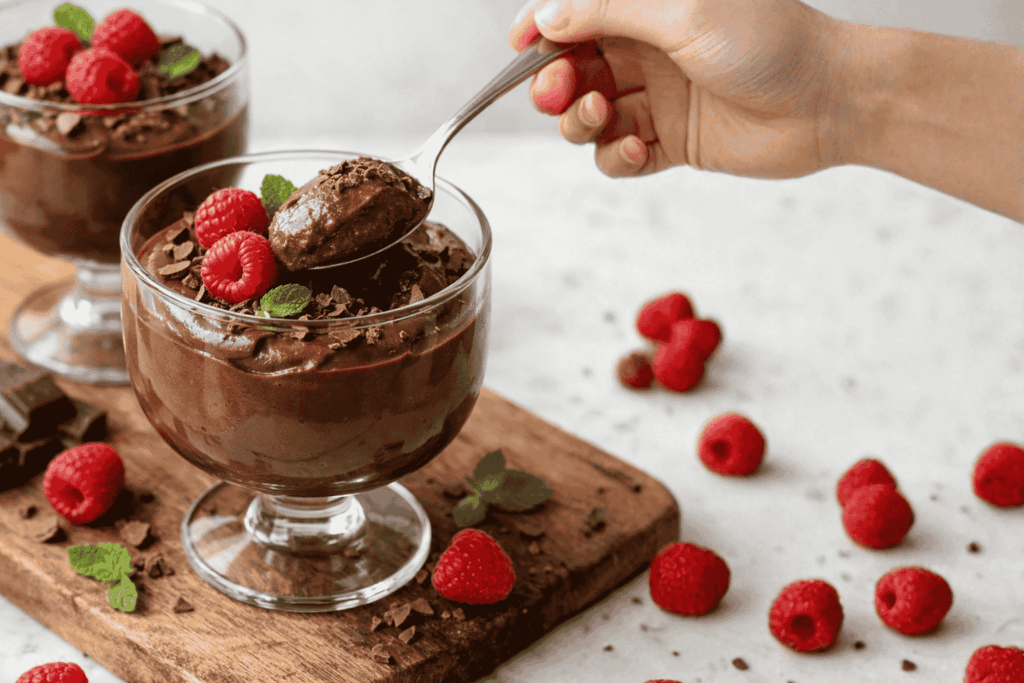 dark chocolate avocado mousse (sugar control friendly)