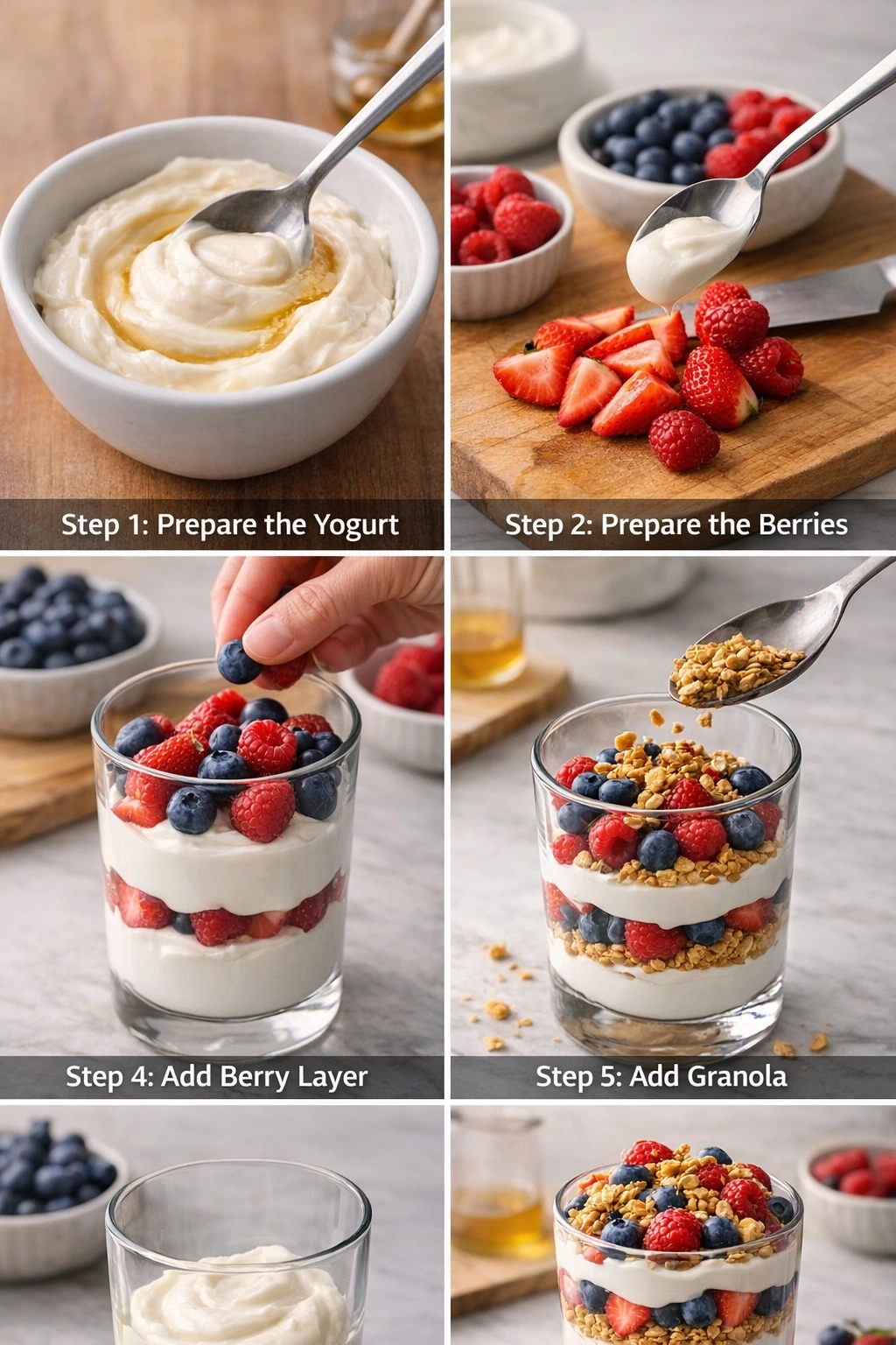 greek yogurt berry parfait pic 3