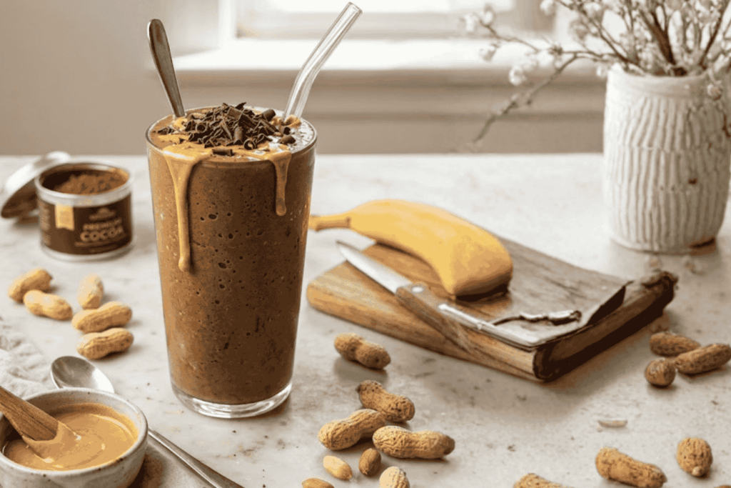 peanut butter chocolate smoothie
