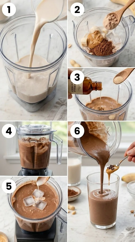 peanut butter chocolate smoothie pic 3