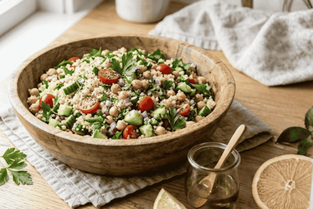 quinoa chickpea salad
