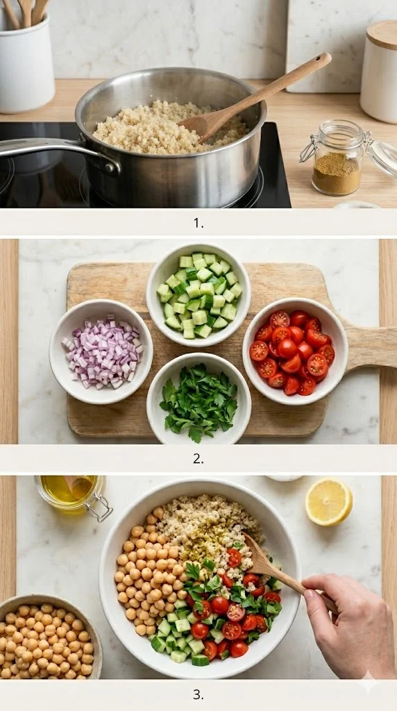 quinoa chickpea salad pic 3
