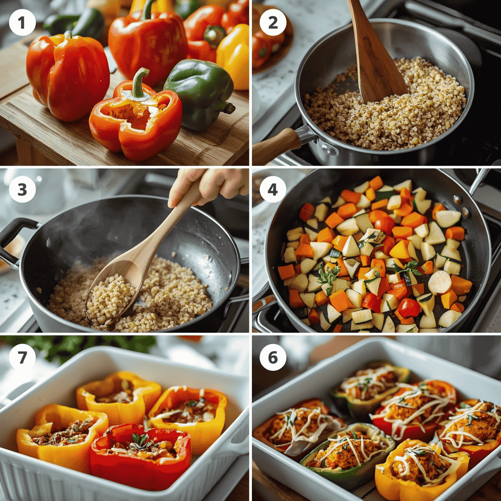 stuffed bell peppers (quinoa & veggies) (2)