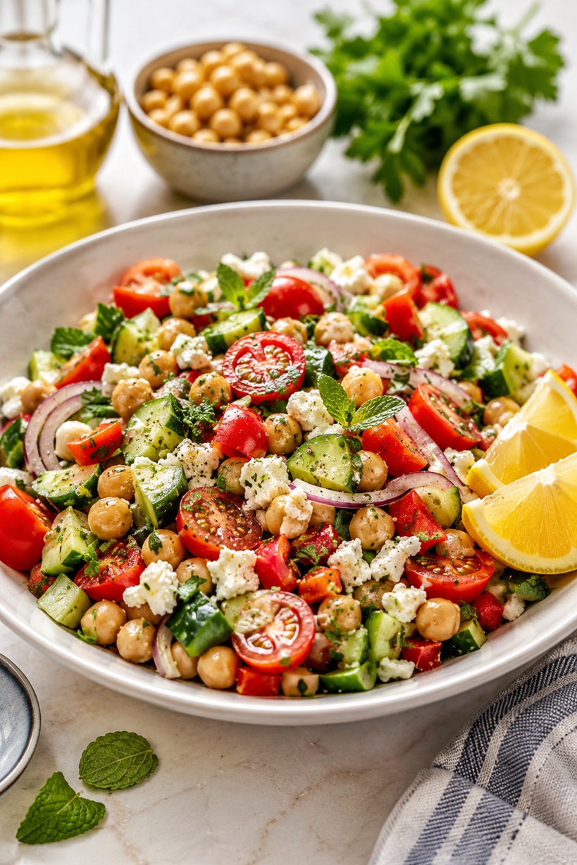 pic 1 chickpea feta salad
