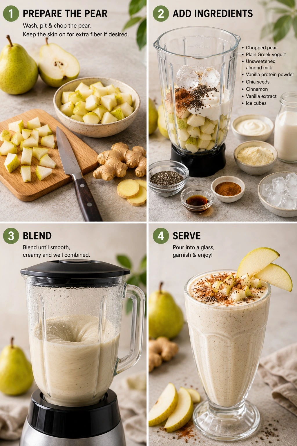 pic 3 pear ginger smoothie