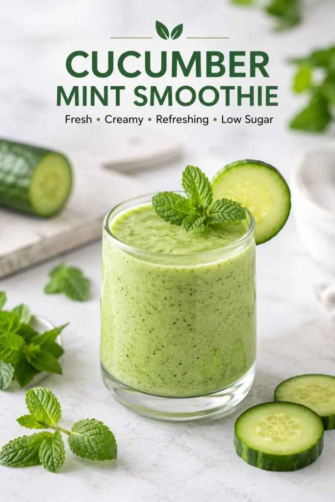 🥒 Cucumber Mint Smoothie pic 1 cucumber mint smoothie
