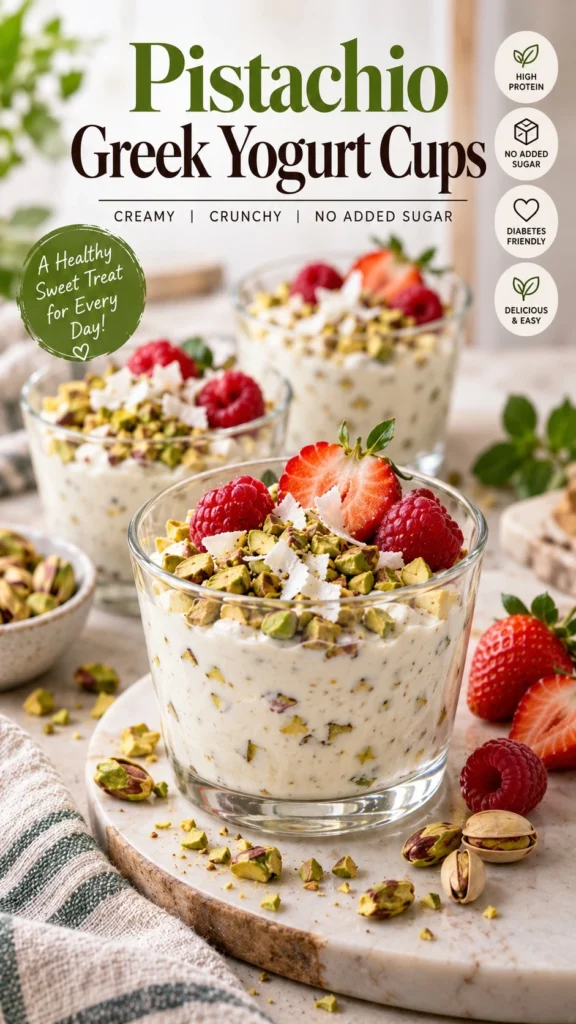 💚 Pistachio Greek Yogurt Cups pic 1 pistachio greek yogurt cups