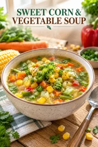 pic 1 sweet corn & vegetable soup