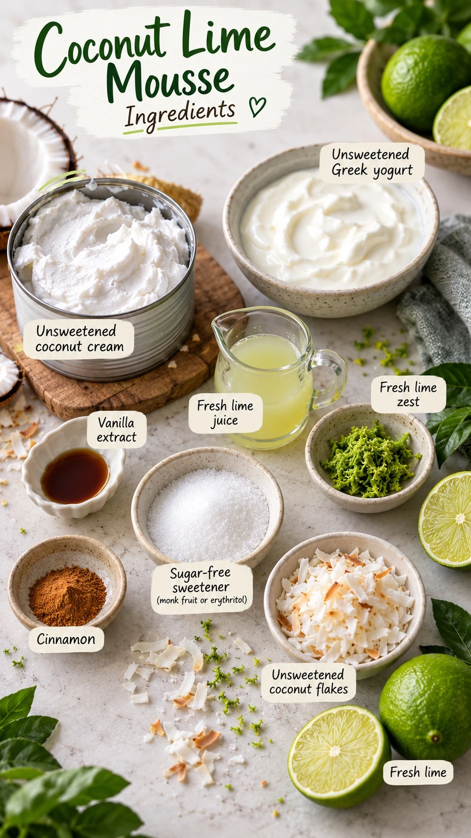 🥥 Coconut Lime Mousse β Sugar-Free & Diabetic-Friendly pic 2 coconut lime mousse