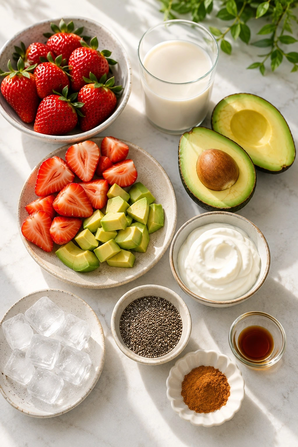 pic 2 strawberry avacado smoothie.