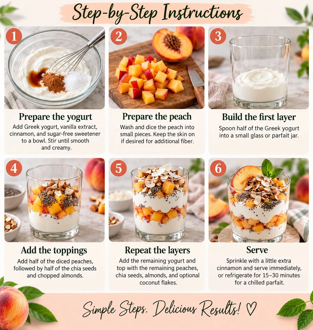 pic 3 peach & greek yogurt parfait